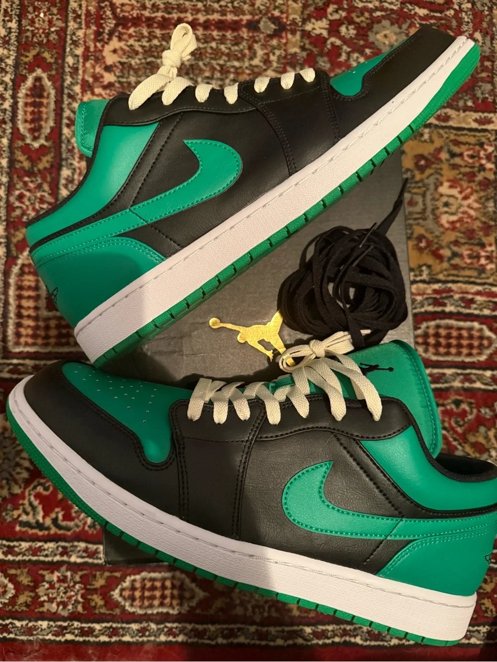 Jordan 1 Low Lucky Green - Sneakers
